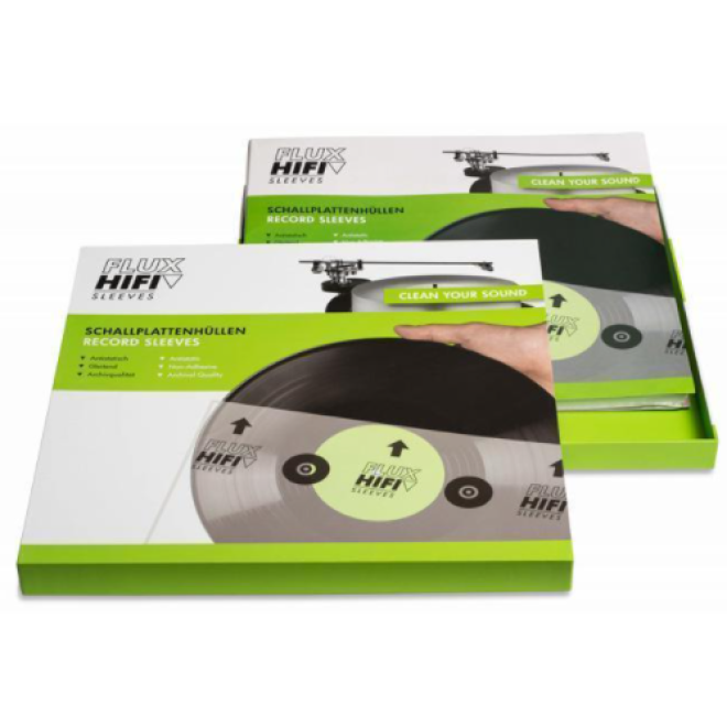 Flux Hifi Sleeves - Pochettes pour disques vinyles - 50 pièces - Pochettes intérieures