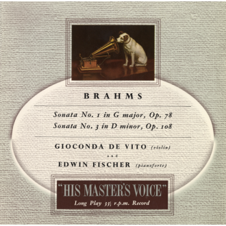 Brahms - Violin Sonatas 1 & 3, Giaconda De Vito (180g/mono)