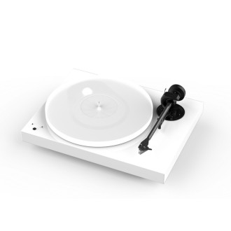 X1 B - manueller Plattenspieler - hochglanz - weiß - Pro-Ject