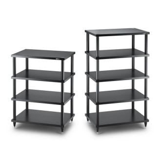 SERIE S2 - Hifi Rack - S2-3 - schwarz - Solidsteel