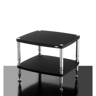 SERIE HF - HF-2 - Hifi Rack - schwarz - Solidsteel